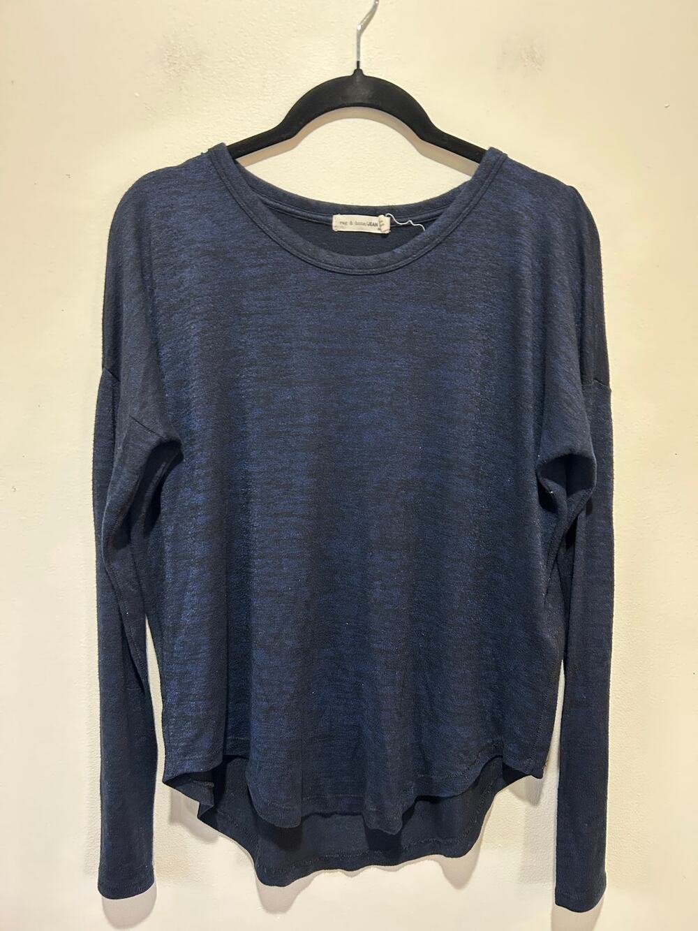 Rag & Bone Jean navy blue sweater womens S round neck light weight